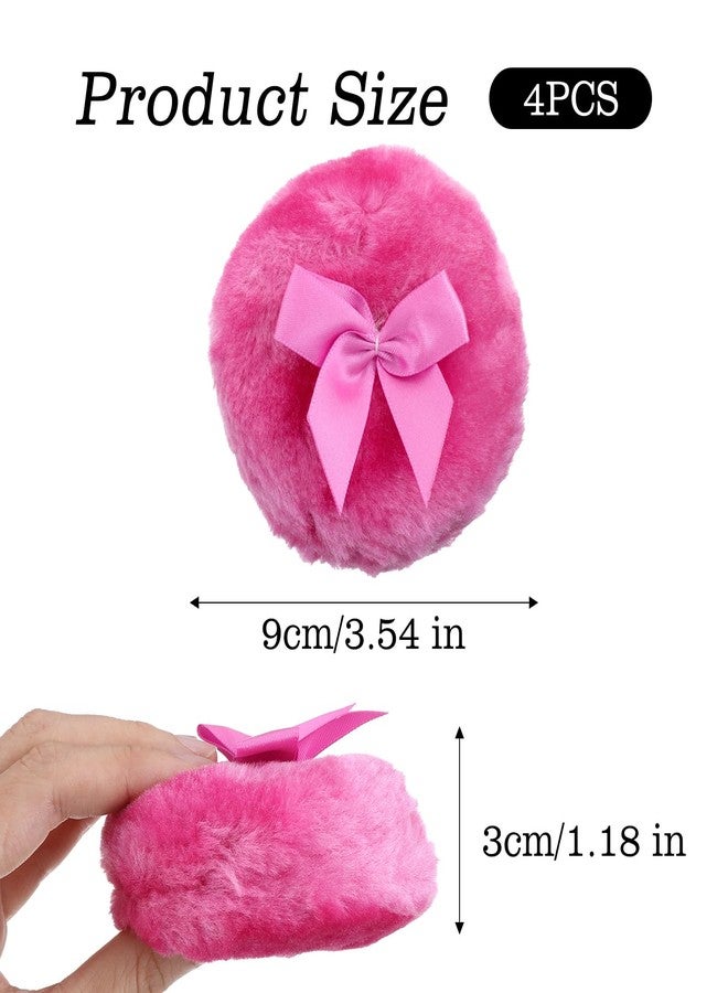 Guduling 4 Pcs Dusting Powders Puff,3.5 In Body Puffer for Powders,Soft Powder Puffs for Body Powder, Washable Reusable Dusting Puff Wet Dry Makeup Tool for Babys & Kid & Adult - Image 2